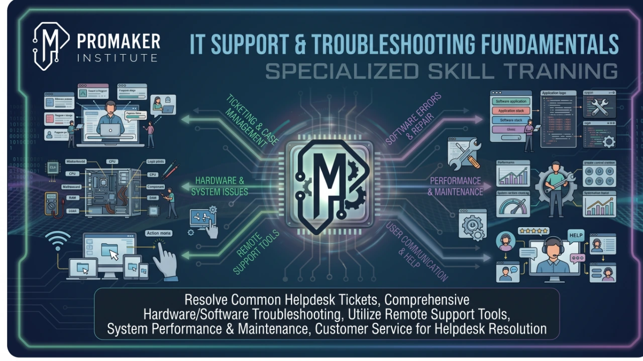 Specialized Skill Training - IT Support & Troubleshooting Fundamentals course cover