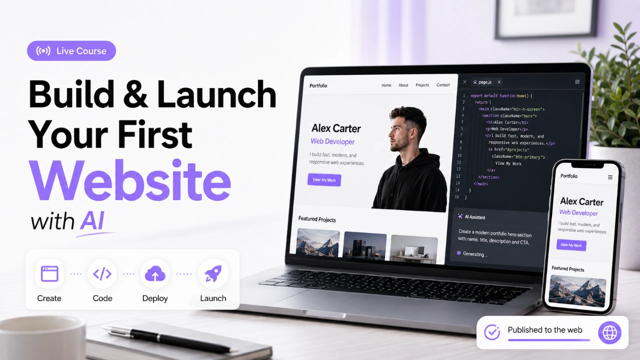 Build & Launch Your First Professional Website with AI