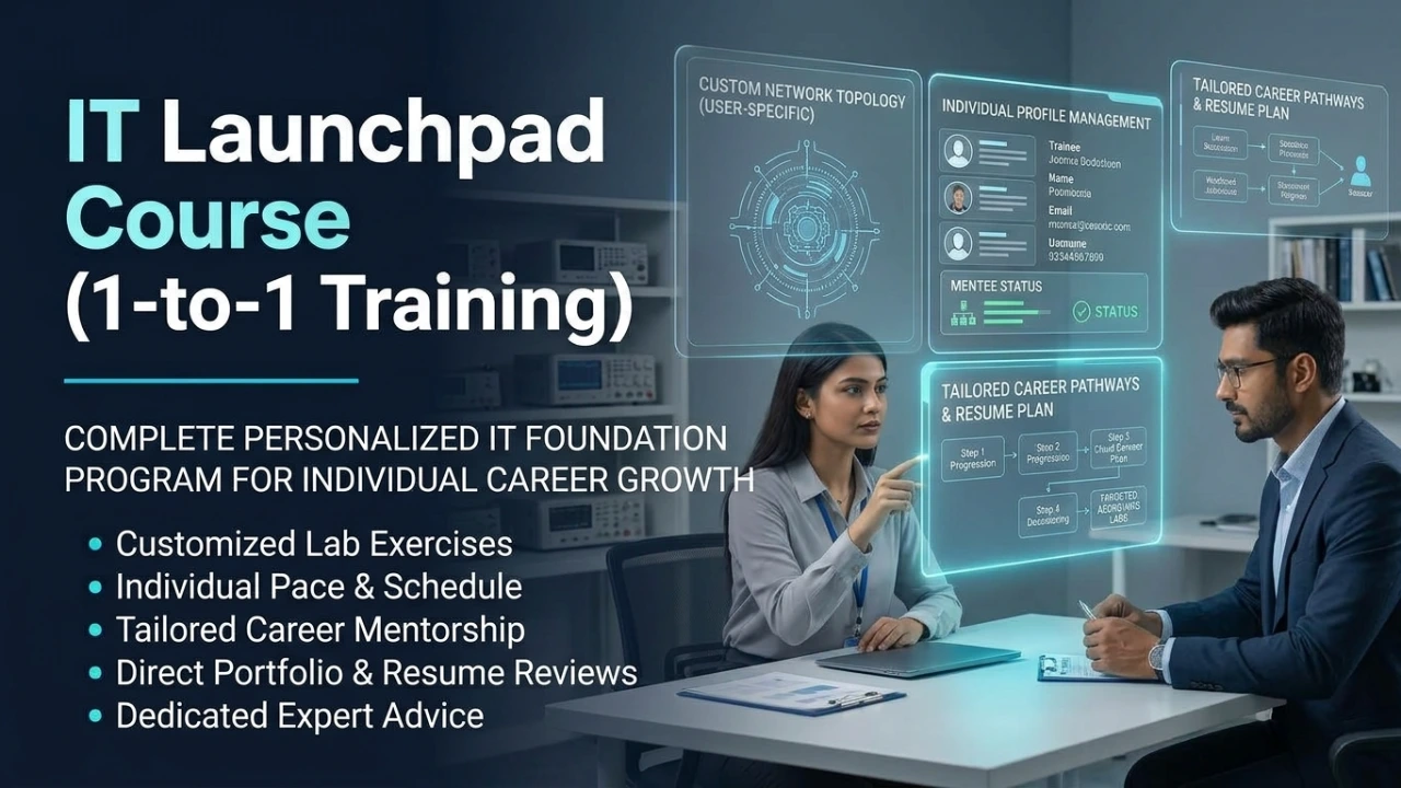 IT Launchpad Course 1-to-1 Training course cover