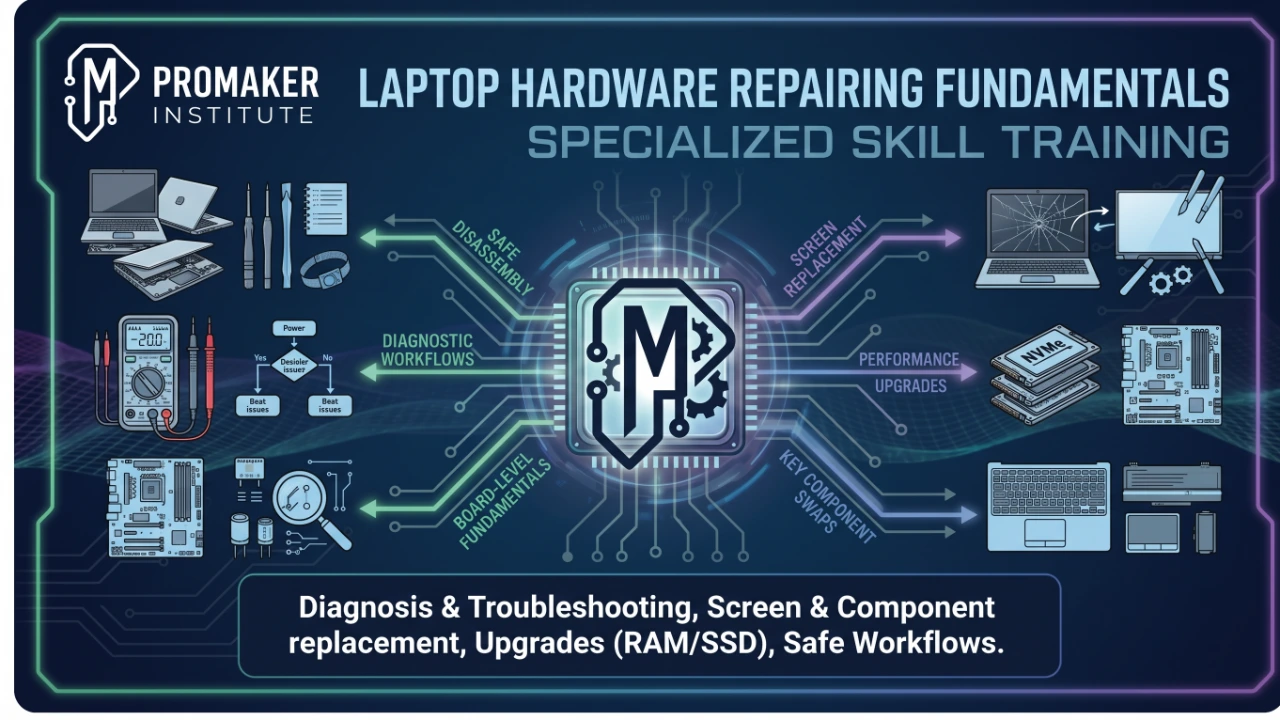 Specialized Skill Training - Laptop Hardware Repairing Fundamentals course cover